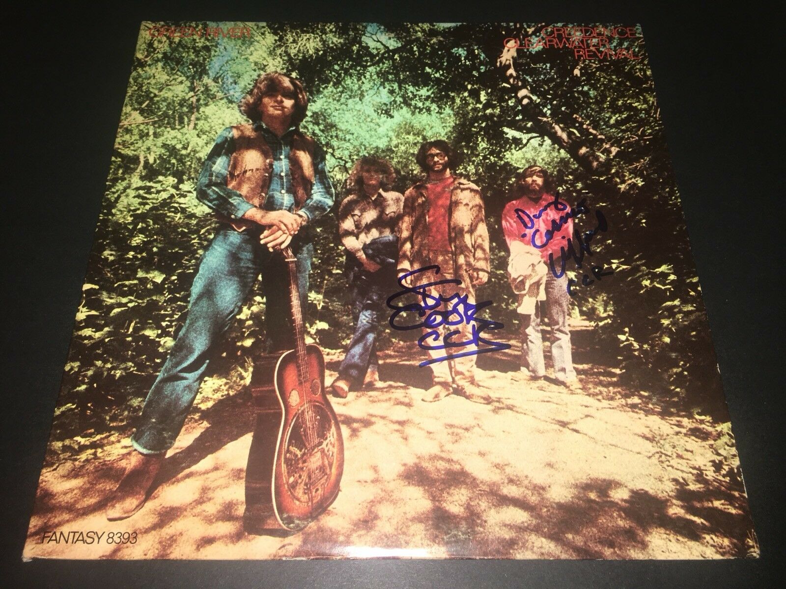 Creedence Clearwater Revival Signed Green River X2 Lp Album Proof