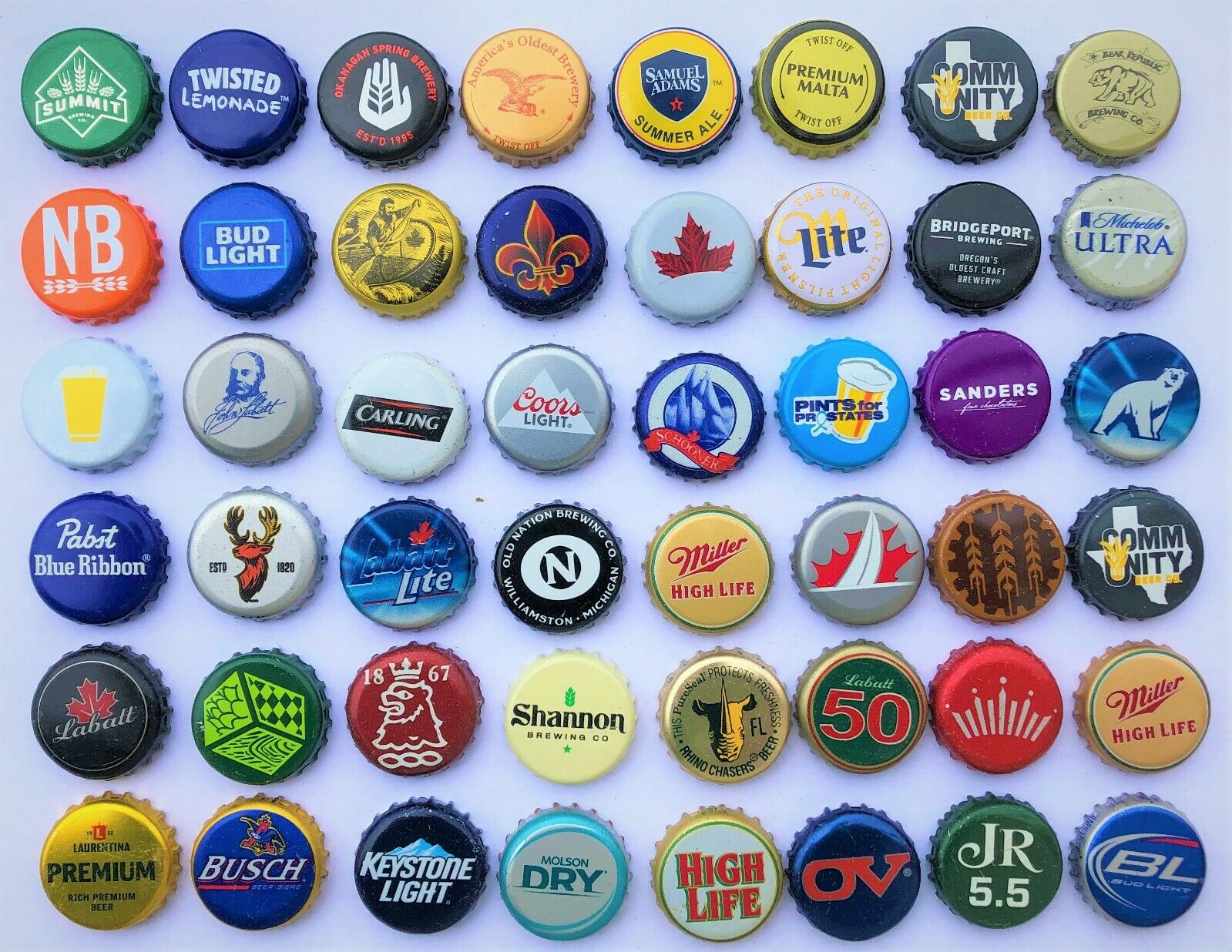 500 [mixed] Beer Bottle Caps ((no Dents)) Awesome Assortment Micro Macro Brewery