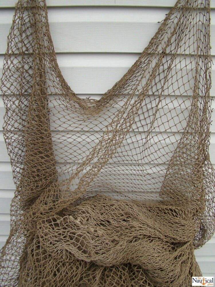 Authentic Used Fishing Net ~ Old Vintage Fish Netting ~ Nautical Maritime Decor