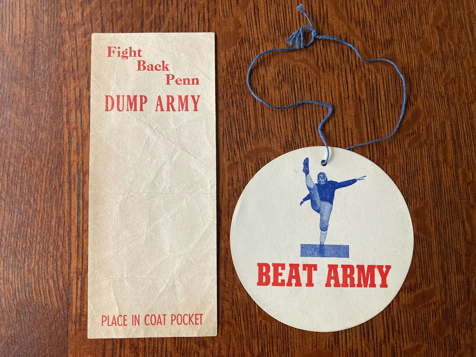 University Of Pennsylvania Penn Quakers Football Army Cadets 1948 Fan Items Rare