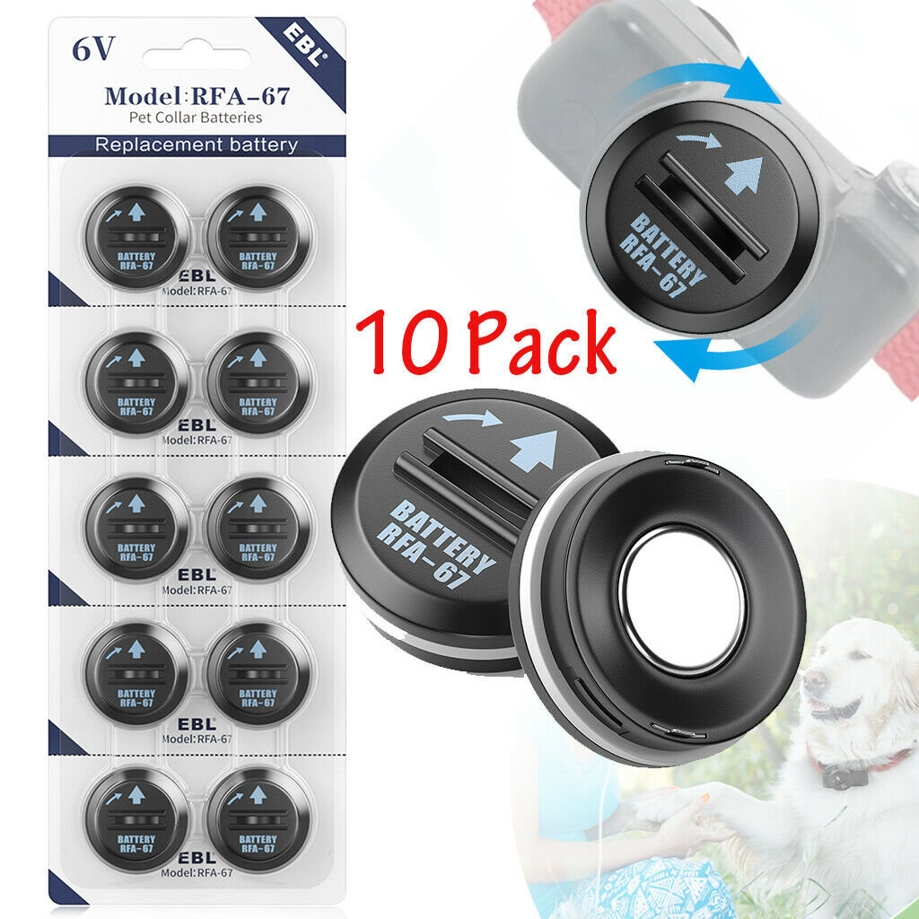 10pack Compatible Rfa-67 6v Pet Dog Collar Replacement Battery For Petsafe