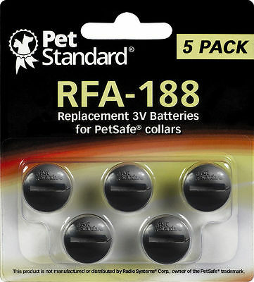 Petsafe Compatible Rfa-188 Replacement Battery 5 Pack