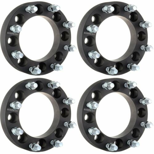4pc 1.5" 8x6.5 To 8x180 14x1.5 Wheel Spacers Adapter For Chevy Silverado 3500 Hd